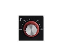 Girmi FE30 Four électrique, 1600 W, Ventilation, Lumière intérieure, Grille inox, Fonctions de cuisson, Base, Grill, Combiné, Accessoires inclus, Noir/Rouge