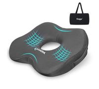 Feagar Coussin de chaise de bureau - Donut pour s'asseoir, soulagement de la pression du coccyx et des hémorroïdes, convient pour voiture, chaise de bureau et fauteuil roulant (gris)