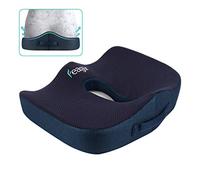 Feagar Coussin de Chaises en Mousse à Mémoire - Coussin Coccyx Ergonomique pour Siège Voiture Auto Conducteur Fauteil Bureau Fauteuil Roulant,Coussin Sciatique,Coussin d Assise,Bleu