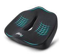 Feagar Coussin Ergonomique XXL Mousse Mémoire - 51x46x12 cm Noir