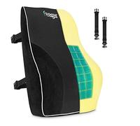 Feagar Coussin Lombaire en Gel-Oreiller Lombaire en Mousse à Mémoire avec Une Couche de Gel pour Siège d'Auto, Voiture, Fauteil, Chaise Bureau, Coussin d'Assise