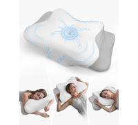 Feagar Oreiller Cervical Ergonomique Papillon Mousse à Mémoire