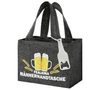 Fealkira Lot de 2 porte-bouteilles pour 6 bouteilles, petit sac en feutre avec décapsuleur, porte-bouteilles de vin en feutre, transport de 6 bouteilles