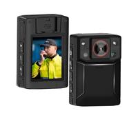 FEAMER Mini caméra de police étanche avec enregistrement en boucle HD 1080p, autonomie de batterie de 10 heures pour la maison, l'extérieur, les forces de l'ordre, garde de sécurité, carte mémoire