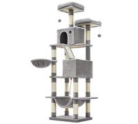 Feandrea Arbre à Chat, 203,5 cm, 2 Plateformes, 2 Grottes, Panier, Hamac