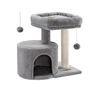 Feandrea Arbre à Chat avec Poteau en Sisal, Tour à Chat, Plateforme Rembourrée, Gris Clair PCT50W