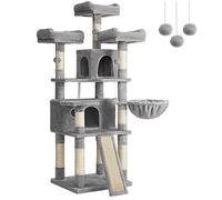 Feandrea Arbre à Chat L, Tour de Jeux 162 cm | Gris tourterelle, Collection CLAWFY PCT019W01