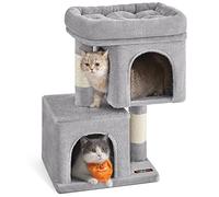 Feandrea Arbre à Chat, Tour de Jeux 65 cm, 2 Niches, Griffoir