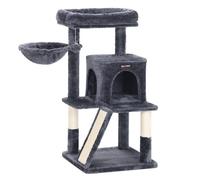 FEANDREA Arbre à Chat, Tour de Jeux, avec Plate-Forme, Gris Foncé