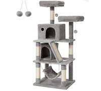 Feandrea Arbre à Chat, Tour de Jeux, Deux Niche, 155 cm