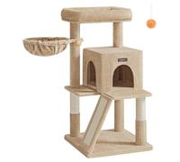 Feandrea Arbre À Chat, Tour De Jeux, Grand Plate-Forme, Marron Camel