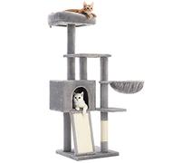 Feandrea Arbre à Chat, Tour de Jeux, Hauteur 135 cm, Niche Multi-Niveaux