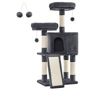 FEANDREA Arbre à Chat, Tour poteaux à gratter 115 cm, Gris Anthracite PCT141G01