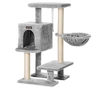 FEANDREA Arbre à Chat, Tour poteaux à gratter 84 cm, Gris Clair PCT142W01