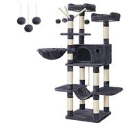 FEANDREA Arbre à Chat XXL, Tour de Jeux 164 cm, Gris Anthracite PCT087G01