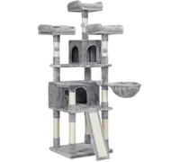 Feandrea Arbre à Chat XXL, Tour de Jeux 168 cm, Gris Clair PCT019W01