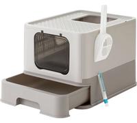 Bac À Litière Fermé Pour Chat, Maison De Toilette, Plateau Amovible, Capacité De Charge 15 Kg