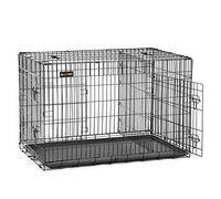 Feandrea Cage pour Chien, avec 2 Portes, 107 x 70 x 77,5 cm, Noir PPD42BK