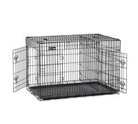 Feandrea Cage pour Chien, avec 2 Portes, 107 x 70 x 77,5 cm, Noir PPD42BK | DACK Collection PPD42BK Cage pour chien Noir