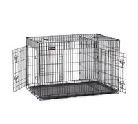 FEANDREA Cage pour Chien, avec 2 Portes, 122 x 74,5 x 80,5 cm, Noir