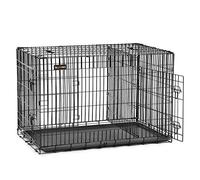 Feandrea Cage pour Chien, avec 2 Portes, 92,5 x 57,5 x 64 cm, Noir PPD36BK
