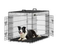 Feandrea Cage pour Chien Pliable avec 2 Portes, 107 x 70 x 77,5 cm