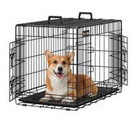 Feandrea Cage pour Chien Pliable avec 2 Portes, 77 x 48 x 56 cm