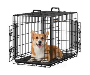 Feandrea Cage pour Chien Pliable avec 2 Portes, 77 x 48 x 56 cm
