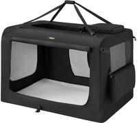 Feandrea Caisse pliable pour chiens, Caisse de transport pour chiens, XXXXL, Sac pour chiens, Tissu Oxford, Mesh, respirant, portable, cadre métallique, avec poignées, poches,