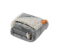 Feandrea Couverture Chien Hydrofuge, Tissu Polaire et Flanelle, pour Chien Miniature, Chat, 73 x 63 cm, Taille S, Lavable en Machine, Réversible, Protection pour Canapé, Lit, Gris PPB029G01