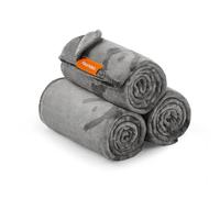 Feandrea Couvertures pour Animaux, Lot de 3, Couvertures pour Chat Lavables, L, 127 x 102 cm, pour Chiens Petite et Moyenne Taille, Couverture de Canapé pour Chien en Flanelle, Gris Ardoise PPB014G01