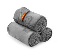 Feandrea Couvertures pour Animaux, Lot de 3, Couvertures pour Chat Lavables, XXL, 203 x 152 cm, pour Chiens Grands et très Grands, Couverture de Canapé pour Chien en Flanelle, Gris Ardoise PPB016G01