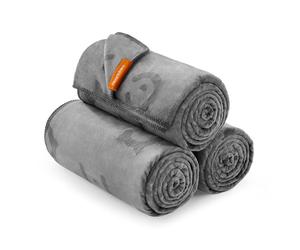 Feandrea Couvertures pour Animaux, Lot de 3, Couvertures pour Chat Lavables, XXL, 203 x 152 cm, pour Chiens Grands et très Grands, Couverture de Canapé pour Chien en Flanelle, Gris Ardoise PPB016G01