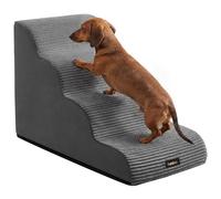 Feandrea Escalier pour Chien, à 4 Marches, Housse Amovible Lavable