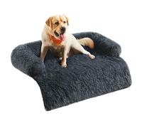 Feandrea FluffyHug Panier pour Chien, Tissu Peluche, Tapis, Couverture de Protection pour Canapé, Taille XXL, pour Chiens de Grande Taille, 122 x 95 x 18 cm, Gris Foncé PGW224G02