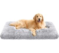 FEANDREA Lit pour chien, coussin pour chien, tapis moelleux pour chien, peluche longue, 122 x 74 cm, rembourrage doux, lavable en machine, panier pour chien, multifonctionnel,