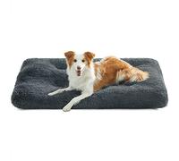 Feandrea Panier pour Chien, Canapé, Lit pour Animaux, 110 x 73 cm, Rembourrage Moelleux, Lavable, Coussin pour Chien, Gris Foncé PGW203G02