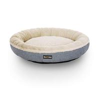 Feandrea Panier pour Chien, Canapé, Lit pour Chat, Rond, 65 cm, Gris PGW65G