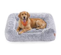 Feandrea Panier pour Chien, Coussin Chien, 106 x 75 x 20 cm | Lit pour Animaux, Canapé, Housse Amovible et Lavable, Bords Surélevés, Antidérapant, Rembourrage Doux PGW273G01