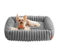 Feandrea Panier pour Chien, Lit Chien Lavable, 71 x 55 x 18 cm | Coussin Moelleux, Rembourrage Doux, Gris tourterelle, Collection BADDI PGW311GD01