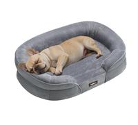 Feandrea Panier pour Chien, Orthopédique et Lavable, 76x51x18 cm | Mousse Alvéolée, Doublure Hydrofuge, Bords Surélevés, Housse Amovible et Lavable, Antidérapant, Collection BLOMFY PGW281G01