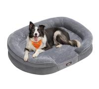 Feandrea Panier pour Chien, Orthopédique et Lavable, 91x68x18 cm | Mousse Alvéolée, Doublure Hydrofuge, Bords Surélevés, Housse Amovible et Lavable, Antidérapant, Collection BLOMFY PGW282G01
