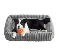 Feandrea Panier pour Chien, Panier Orthopédique de Taille Grande, Coussin Chien Lavable, Moelleux, Rembourrage Doux, 106 x 75 x 20 cm, Gris Tourterelle PGW313GD01