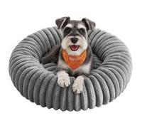 Feandrea Panier pour Chien, Panier pour Chat de Taille Grande, 70 cm de Diamètre, Coussin Chien Lavable, Rembourrage Doux, Antidérapant, Gris Tourterelle PGW303GD01
