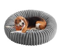 Feandrea Panier pour Chien, Panier pour Chat de Taille Grande, 80 cm de Diamètre, Coussin Chien Lavable, Rembourrage Doux, Antidérapant, Gris Tourterelle PGW304GD01