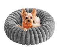 Feandrea Panier pour Chien, Panier pour Chat de Taille Petite, 50 cm de Diamètre, Coussin Chien Lavable, Rembourrage Doux, Antidérapant, Gris Tourterelle PGW301GD01