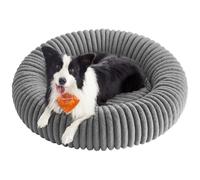 Feandrea Panier pour Chien, Panier pour Chat de Taille Très Grande, 100 cm de Diamètre, Coussin Chien Lavable, Rembourrage Doux, Antidérapant, Gris Tourterelle PGW306GD01