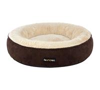 Feandrea Panier pour Chien Rond, Lit Chat Donuts, ø 50 cm, Marron PGW050K01