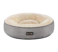 Feandrea Panier pour Chien Rond, Lit Chat Donuts, ø 50 cm, Gris Clair PGW050G01