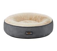 Feandrea Panier pour Chien Rond, Lit Chat Donuts, ø 50 cm, Gris Foncé PGW050G02